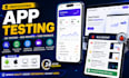 app testing QA testing and website usability testing with real testers
