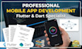 build  professional  mobile app using flutter and dart