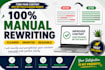 rewrite and paraphrase your content manually