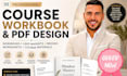 german course workbook and canva PDF lead magnet design
