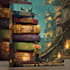 create cartoon educational book cover design