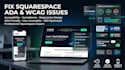 fix squarespace website ada compliance and web wcag accessibility issues