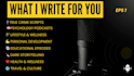 write engaging podcast scripts and show notes