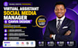 your canva, personal, executive, social media virtual assistant canva designers