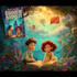 design bedtime children book cover illustration