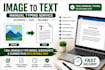manually type scanned images into editable word