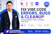 build and fix lovable ai website, dev and lovable app, supabase errors and bugs