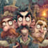 create a professional cartoon book cover illustration