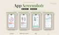 design premium app screenshots for app store and play store