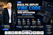 build, fix, deploy vibe code or make custom web application with vibe coding