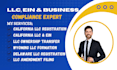 register US llc, ein, dissolution and ownership transfer