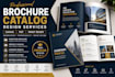 design company profile brochure catalog canva branding pdf layout