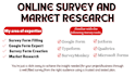 do market research and online survey data analysis