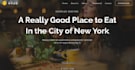 design a modern wordpress restaurant website with menu