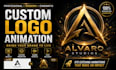 create modern custom logo animation for your brand