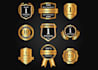 design unique seal stamp badge award emblem logo