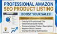 write SEO amazon product listing description and copywriting
