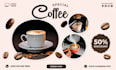 design aesthetic social media posts for coffee shops