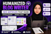 write SEO blog posts and humanized articles