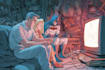 comic book illustration, comic graphic novel comic art
