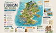design a clear tourism map for visitor navigation and destination experience