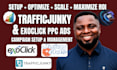setup optimize and manage exoclick and trafficjunky ad campaign