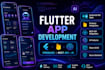 develop flutter mobile app with firebase and API integration