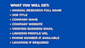 build verified b2b lead lists with emails and linkedin profiles