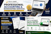 do fast and accurate data entry,bookkeeping and admin assist