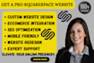squarespace website design squarespace website redesign squarespace landing page