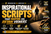 research, write motivational youtube content scripts that keep viewers watching
