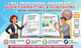 fix KDP interior formatting errors and publish your book
