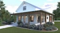 design 3d modern farmhouse, rustic barn house, barndominium rendering