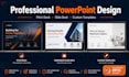 design a professional powerpoint presentation and slide deck template