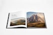 design a high end coffee table book layout for high resolution printing