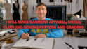 make garment apparel, dress, clothing sewing pattern and grading