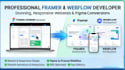 do webflow website, framer website, framer landing page as webflow expert