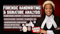 do forensic signature and document analysis, forgery and fraud detection, report