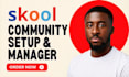 setup skool online community setup circle so community circle so landing page