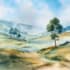 do creative watercolor landscape art