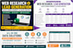 do great web research, lead generation, data enrichment and virtual assistant