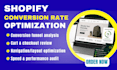 analyze review and audit shopify website and cro optimization