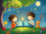 create high quality magical illustrated characters for kids storytelling