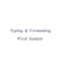 do fast typing and ms word work and convert PDF to word manually
