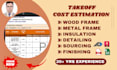 do drywall construction material takeoff and cost estimation