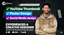 design eye catching youtube thumbnail and poster