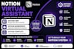 be notion virtual assistant dashboard setup notion template custom notion