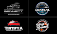 do mobile detailing, car window tint and wrap logo design