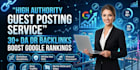 build high da DR guest post backlinks for google ranking
