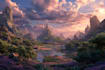 do fantasy landscape illustrations